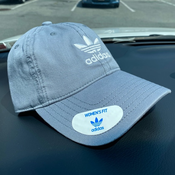 NEW Adidas Trefoil Hat (Gray/White) - Picture 2 of 6